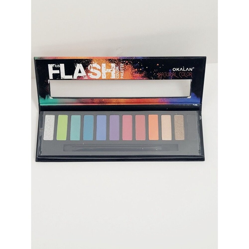 OKALAN FLASH COLOR PALETTE 12 Color Eyeshadow Palette Natural Color